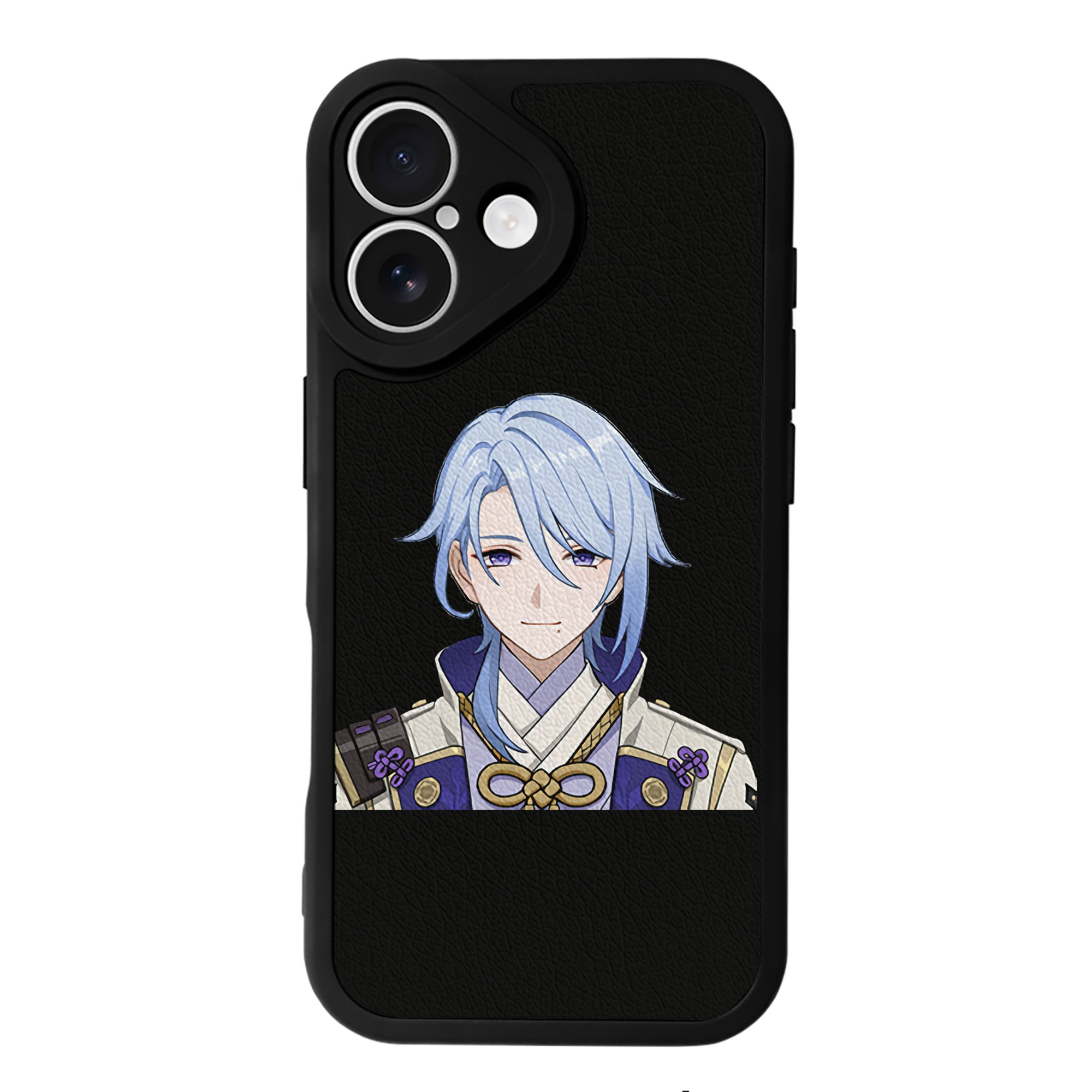 げんし神 神里綾人 かみさとあやと genshin Kamisato Ayato 【iPhone 16シリーズ対応】シリコンスマホケース（レザー調） 材質：シリコン